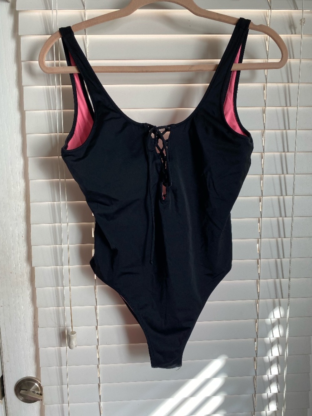 PINK Women's Teen Black / Pink Bathing Suit Size Medium